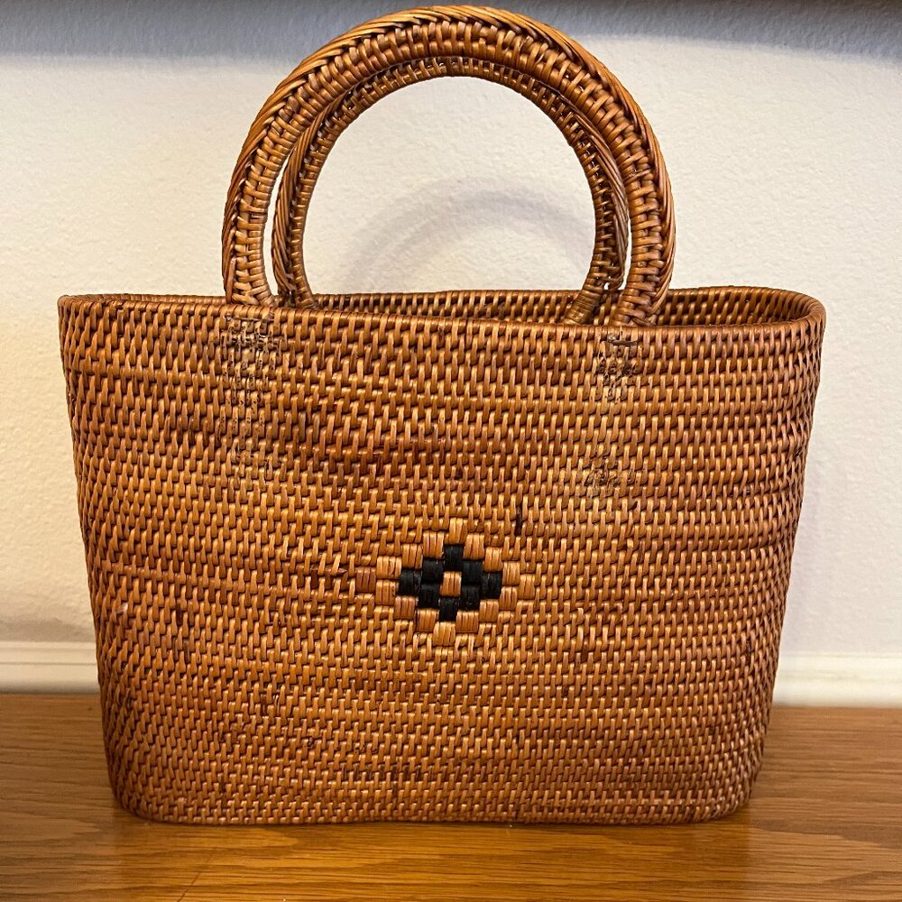 HANDWOVEN ATA Grass Bag VINTAGE - Picture 2 of 4